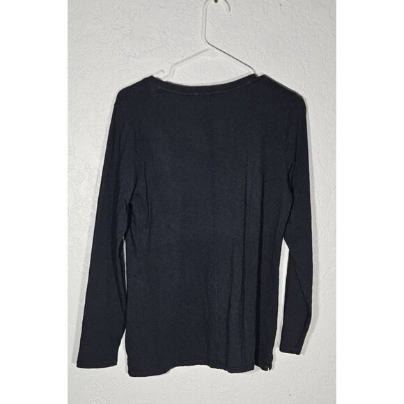 Orvis Women’s Long Sleeve Pocket Tee Blue Size Small Cotton - Picture 2 of 7